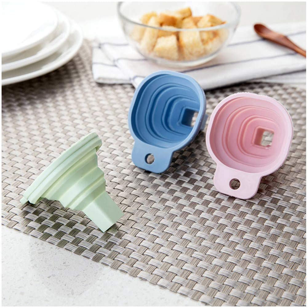 0828 Flexible Silicone Foldable Kitchen Funnel for Liquid/Powder Transfer Hopper Food (Small) - SkyShopy 0828 Flexible Silicone Foldable Kitchen Funnel for Liquid/Powder Transfer Hopper Food (Small) - SkyShopy